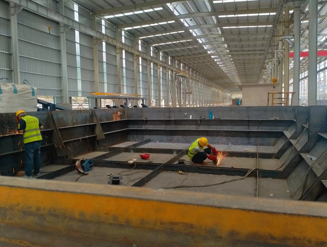 河北安諾吹鍍型材生產(chǎn)線(xiàn)施工進(jìn)行中—山西晉南鋼鐵集團(tuán)有限公司。